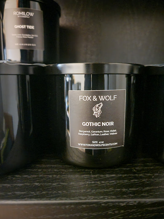Gothic Noir Large Candle