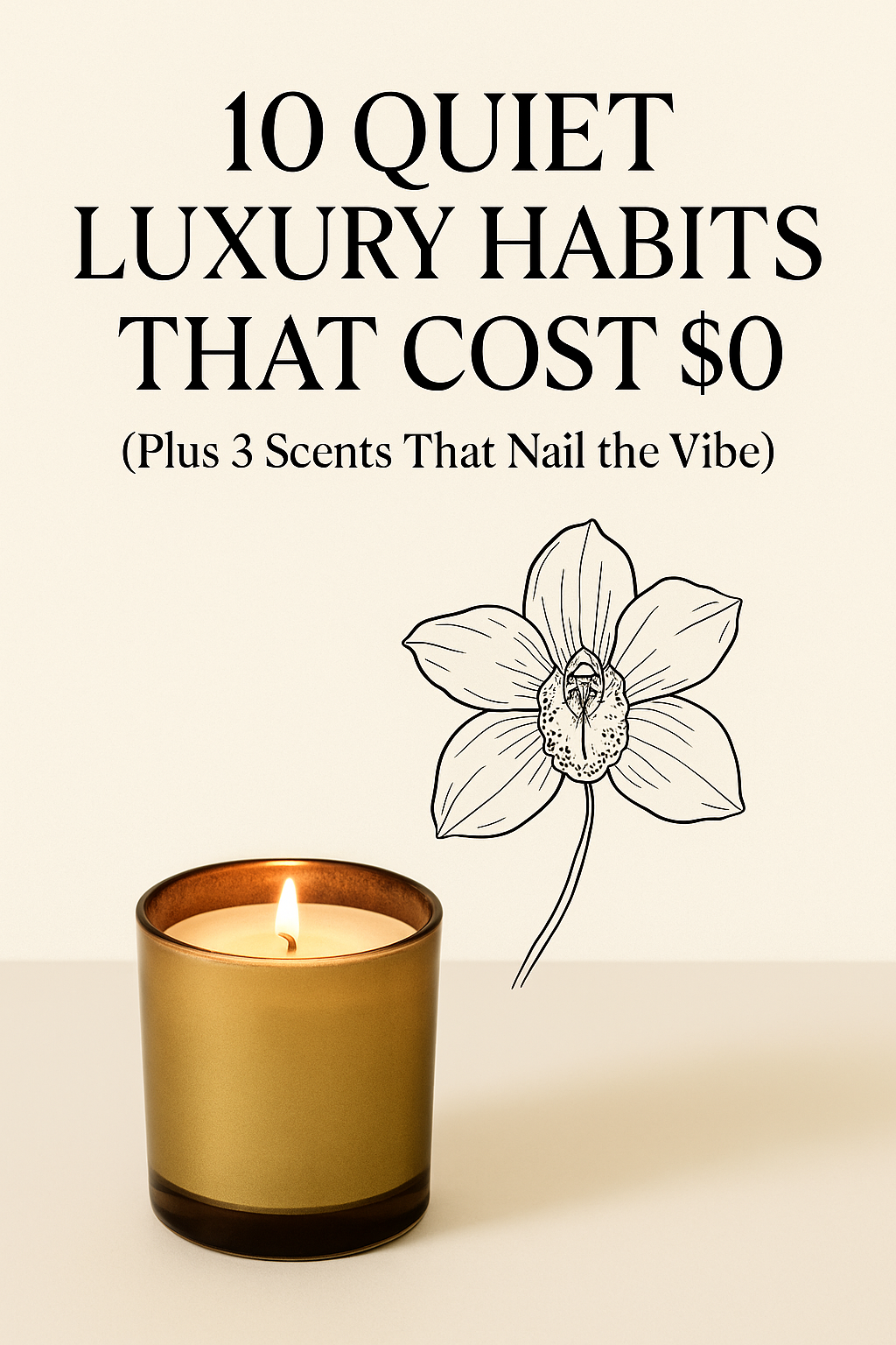 10 Quiet Luxury Habits That Cost $0 (Plus 3 Scents That Nail the Vibe)