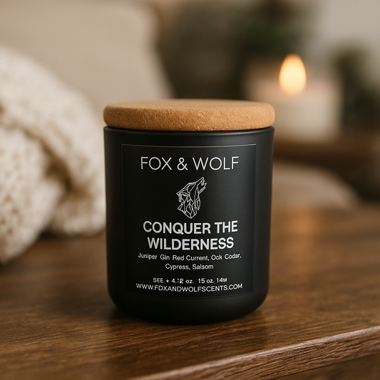 Conquer the Wilderness Small Candle