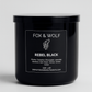 Rebel Black Large Candle
