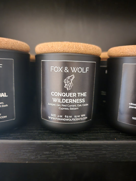 Conquer the Wilderness Small Candle